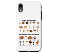 Tipi di funghi Grafico Funghi commestibili, non commestibili e velenosi Custodia per iPhone XR