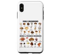 Tipi di funghi Grafico Funghi commestibili, non commestibili e velenosi Custodia per iPhone XS Max