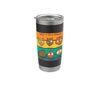 Tipi di gatti bevitori di caffè Bicchiere termico in acciaio inox doppia parete