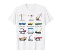 Tipi di Gru Costruzione Macchina Grafico Maglietta