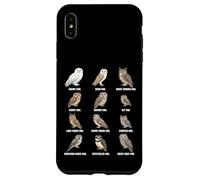 Tipi di gufi - Tabella di identificazione delle specie di gufo Custodia per iPhone XS Max