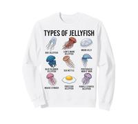 Tipi di Meduse Diverse Specie di Meduse Grafico Scienza Felpa