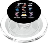 Tipi di meduse Diverse specie di meduse Grafico Scienza PopSockets PopGrip per MagSafe