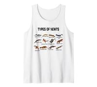 Tipi di Newts Vintage Salamandre Razze Newt Famiglia Canotta