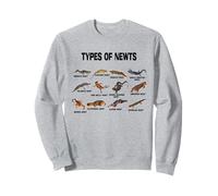Tipi di Newts Vintage Salamandre Razze Newt Famiglia Felpa