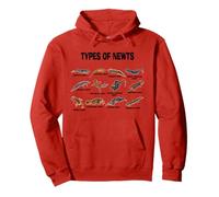 Tipi di Newts Vintage Salamandre Razze Newt Famiglia Felpa con Cappuccio