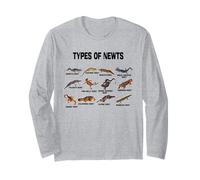 Tipi di Newts Vintage Salamandre Razze Newt Famiglia Maglia a Manica