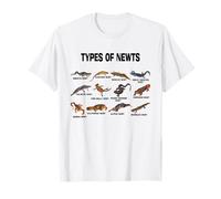Tipi di Newts Vintage Salamandre Razze Newt Famiglia Maglietta