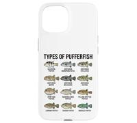 Tipi di pesce palla, Specie di pesce palla, Tabella dei pesci marini Custodia per iPhone 15