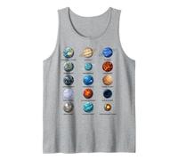 Tipi di Pianeti Astronomia Science Chart Canotta