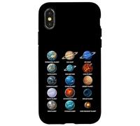 Tipi di pianeti Astronomia Science Chart Custodia per iPhone X/XS