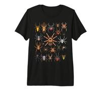 Tipi di Ragni Entomologia Educativa Ragazzi Ragazze Bambini Maglietta Premium