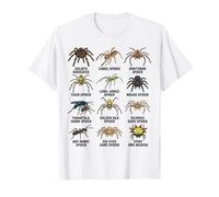 Tipi di Ragni Grafico educativo delle Specie di aracnidi Maglietta