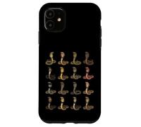 Tipi di serpenti cobra erpetologia scienza ragazzi ragazze bambini Custodia per iPhone 11