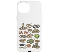 Tipi di Serpenti Educativo Erpetologo Ragazzi Ragazze Bambini Custodia per iPhone 15 Plus