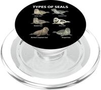 Tipi di sigilli Grafico Biologia marina Diagramma degli animali ocean PopSockets PopGrip per MagSafe