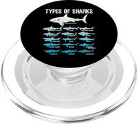 Tipi di squali Marine Biologo 16 Shark Lovers Regalo PopSockets PopGrip per MagSafe