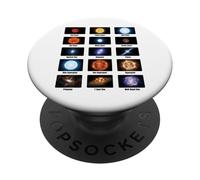 Tipi di stelle Grafico astronomico Oggetti stellari Educativi PopSockets PopGrip Adesivo