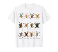 Tipi di Tarantole Specie Ragno Amanti Aracnidi Maglietta