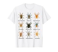 Tipi di Tarantole Specie Ragno Amanti Aracnidi Maglietta