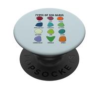Tipi di vetro di mare Gemmologia Gemme Geologia Gemma PopSockets PopGrip Adesivo