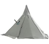 Tipi Hot Tents Outdoor Tents Teepee with Stove Hole WaterprooFamily Pyramid Tent Camping Backpacking Hiking Mountaineering Heated Shelter (Green 340X240CM) Beautiful Scenery