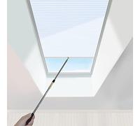 TIPIACE Nido d’ape cellulare manuale del tetto lucernario, Mezzo Blackout per tenda di stoffa impermeabile per Skylight, dimensioni personalizzate(white 93020A)