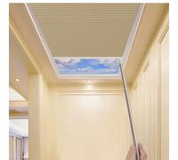 TIPIACE Nido d’ape cellulare manuale tetto lucernario(Full Blackout-Brown)
