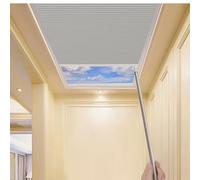 TIPIACE Nido d’ape cellulare manuale tetto lucernario(Full Blackout-Grey)