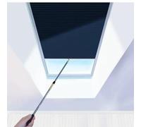 TIPIACE Nido d’ape cellulare manuale tetto lucernario(Half Blackout-Black)