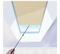 TIPIACE Nido d’ape cellulare manuale tetto lucernario(Half Blackout-Coffee)