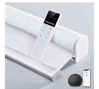 TIPIACE Tende Avvolgibili Motorizzate Smart Hard-Wired o Ricaricabili - Compatibili con Alexa e Google Home, Tessuto Impermeabile Blackout Totale Anti-Luce (Sunshine White)