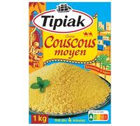 Tipiak - Couscous medio 1 kg - La tradizione di un must amido - 1000 g Delice - 4 pezzi