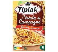Tipiak - muesli di campagna 330 g - miscela di grano, riso e grano saraceno - ideale per pasti abbondanti - pronto in pochi minuti - 4 pezzi