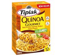 Tipiak, Quinoa e Bulgur, Preparazione a Base di Quinoa Rossa, 250 g | Bianca e Grano Duro Precotto, Ottima Base per Insalate, Aggiungi Verdure o Carne, Da Gustare Calda o Fredda