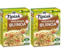 Tipiak, Quinoa Integrale, Ottima Base per Insalate di Verdure, Ideale come Accompagnamento per Carni Bianche Bollite, da Gustare Fedda o Calda, Ricca di Fibre, Pronta in 5 Minuti, Scatola 200 g