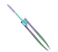 Tiplements di raccoglitore sopracciglia, depilazione dei capelli | 2 "Clip per pennello in acciaio inossidabile per sopracciglia con pennello | Strumento per la raccolta dei capelli, applicatore falso