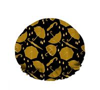 Tipo 0006 Gorro de ducha de baño impermeable doble Lindo guepardo Animal de dibujos animados Ramas de hierba Hojas Flores Gorro de ducha de moda reutilizable para mujeres Belleza Baño Cabello Spa Hoga
