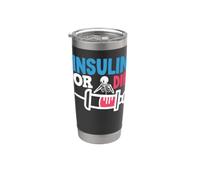 Tipo 1 Diabete T1D Consapevolezza Insulina O Muore Donne Uomini Bicchiere termico in acciaio inox doppia parete