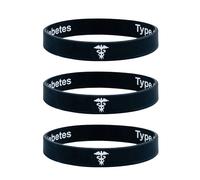 Tipo 1 Diabetes Medico Bracciale T1 Avvertimento Polsino Hidden Messaggio UK