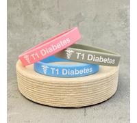 Tipo 1 Diabetes Polsino Allarme Medico Id Bande T1 Uno Sensibilizzazione UK