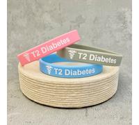 Tipo 2 Diabetes Polsino Id Medico Sensibilizzazione Bande Allerta Set Gioielli