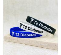 Tipo 2 Diabetes Polsino Id Medico Sensibilizzazione Bande Allerta Set Gioielli