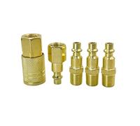 Tipo Attacco rapido e spina for tubo dell'aria 5 pezzi/set con accessori pneumatici filettatura 1/4 NPT for compressore