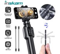 Tipo C 360 ° Endoscopio industriale per ispezione auto HD 1080P con telecamera per endoscopio articolato rotante bidirezionale con 8 LED per IOS Android