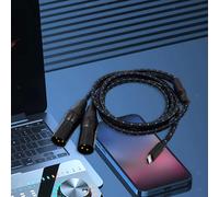 Tipo C a 2 XLR 3 pin Tipo C a XLR maschio Maschio a maschio USB C a 2 XLR