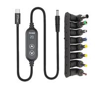 Tipo C A DC5.5mm Alimentazione 100W Capacità 5 Selezione di potenza 5-20V Variabile attraverso la gestione integrata 8 Adattatori Ricarica del computer portatile con Tipo C