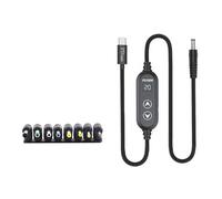 Tipo C A DC5.5mm Alimentazione 100W Capacità 5 Selezione Potenza 5-20V Variabile Attraverso Gestione Integrata 8 Adattatori Cavo di Ricarica Per Laptop