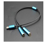 Tipo C a doppio jack da 3,5 jack for cuffie Cavo for adattatore da C a 3,5 mm for cuffie Cavo audio for Hua-wei for Xiao-mi