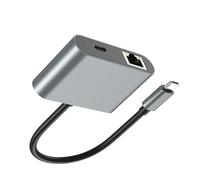 Tipo C di Shell della lega di alluminio alla porta USB3.0 dell'adattatore di Ethernet per il professionista e gli studenti che necessitano di connettività veloci